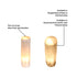 Selenite Cylinder Tower Lamp - Multiple sizes