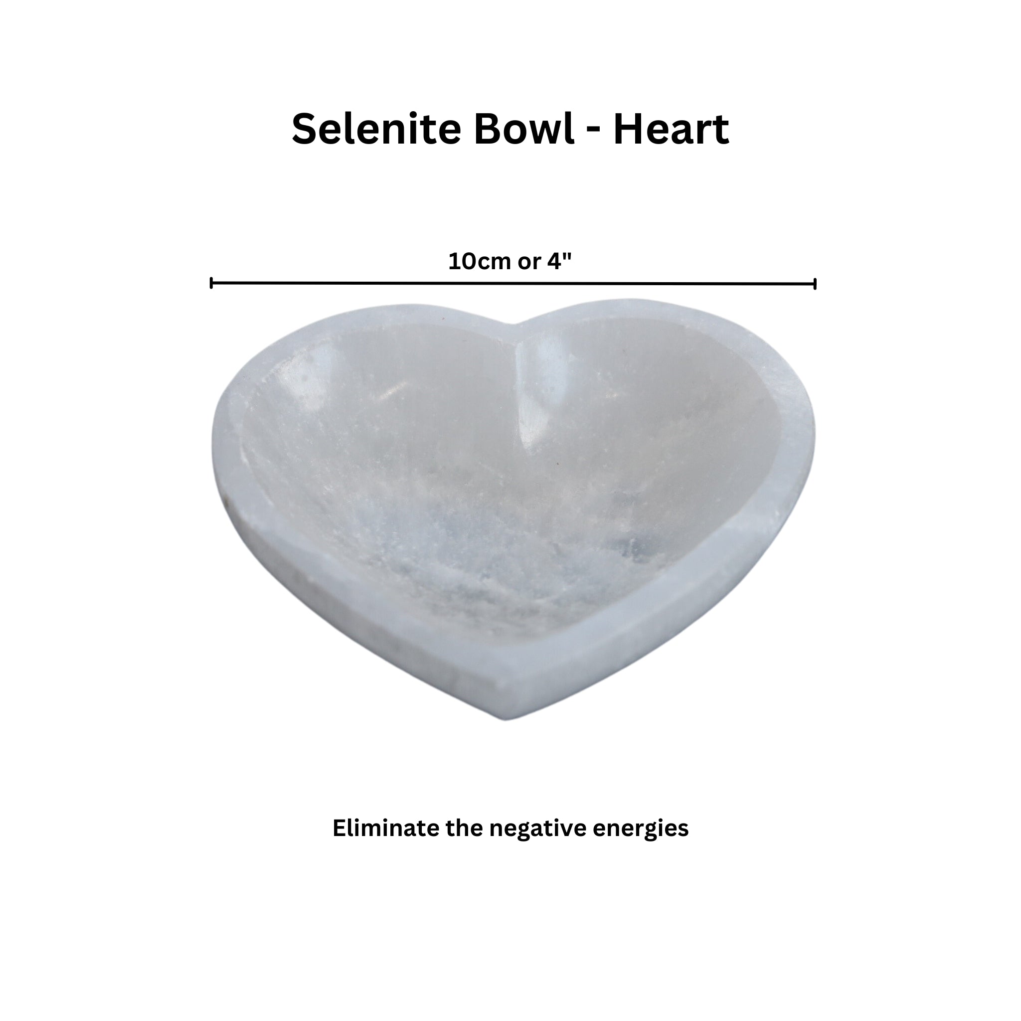 Selenite Charging Bowl - Heart