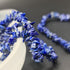 Lapis Lazuli Bracelet, Lapis Lazuli Chip Beaded Crystal Bracelet, Blue Crystal Bracelet, Gemstone Bracelet,