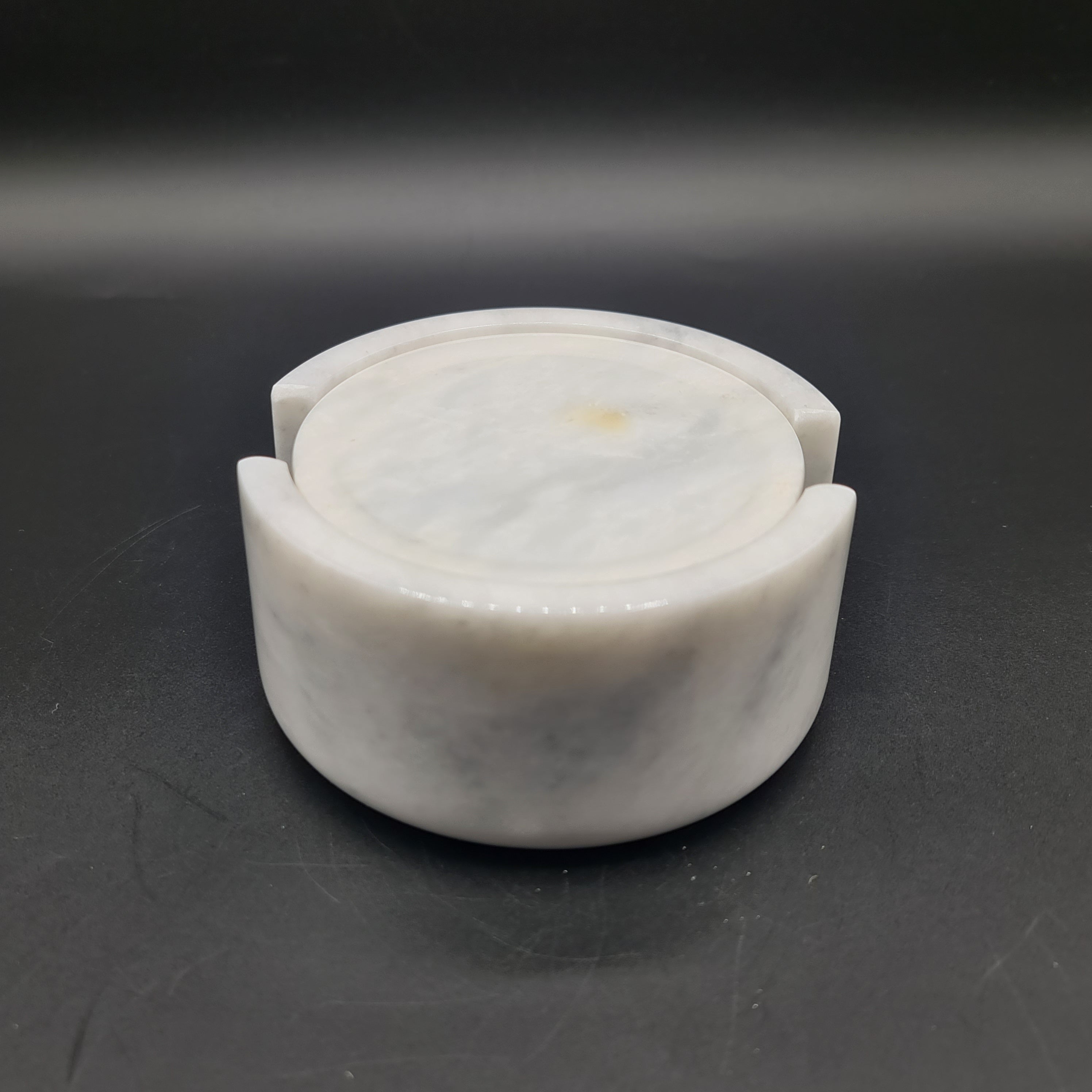 White Marble (Onyx) Tea Coaster - Set of 6