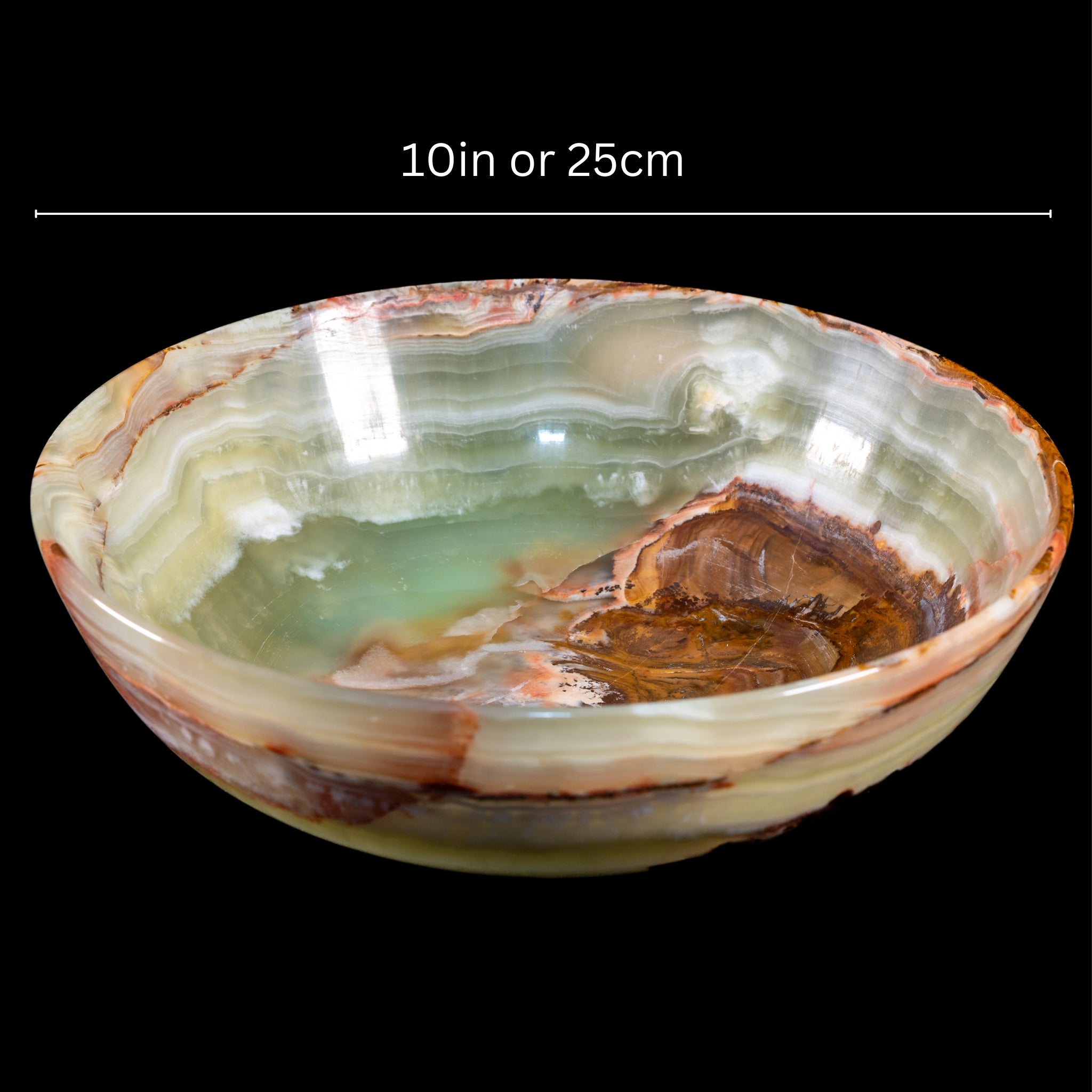 Onyx Crystal Fruit Bowl (8in & 10in)