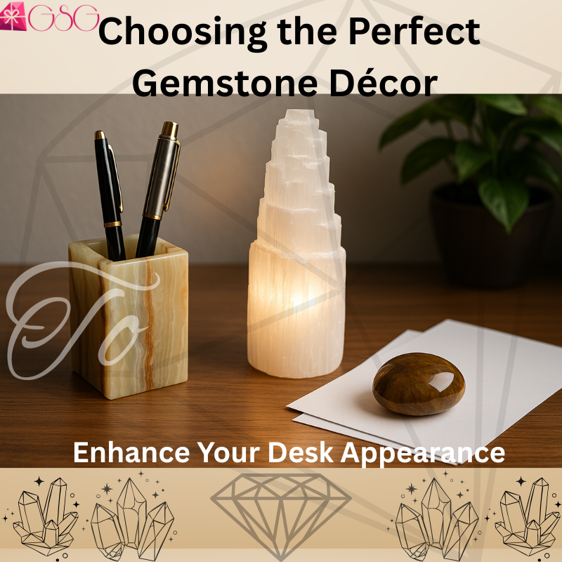 A gemstonegifts.co.uk article about various gemstone decor you can use to decorate your work or study desk