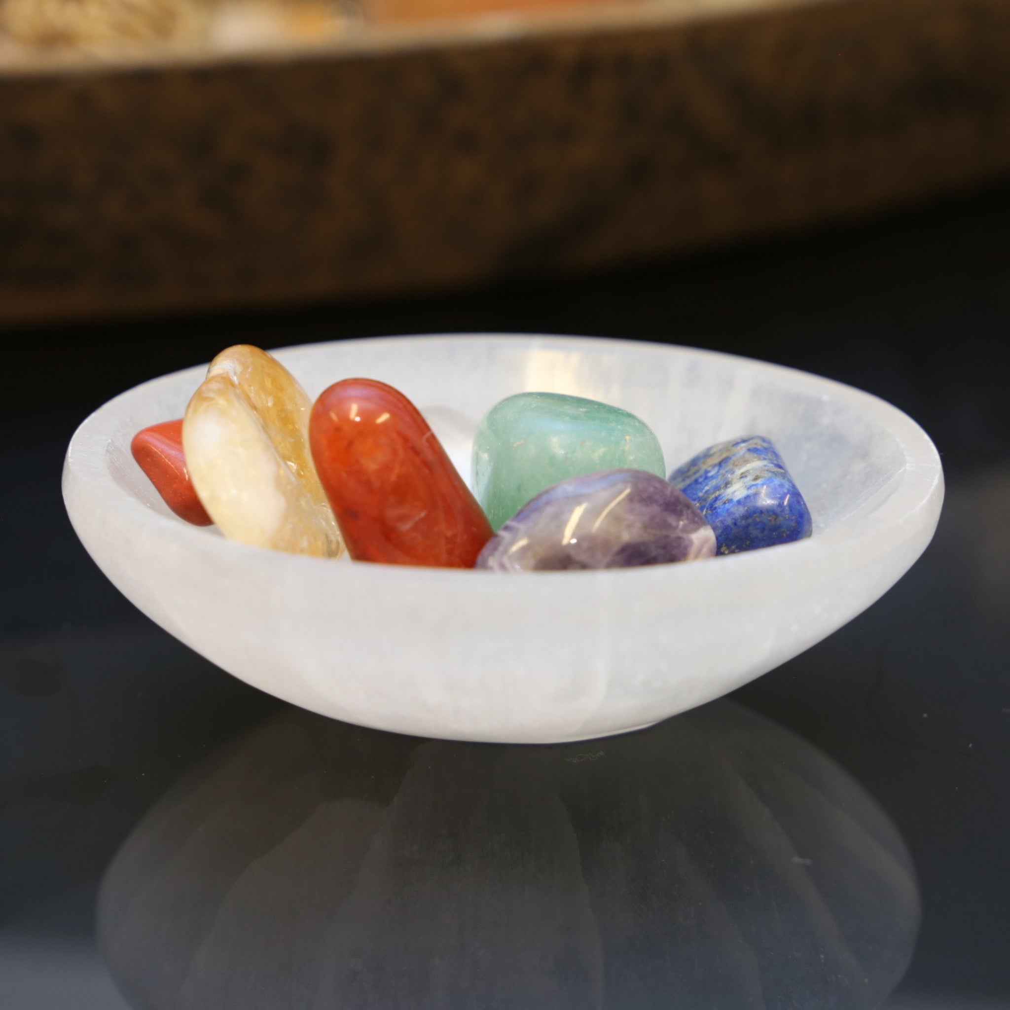 Selenite Charging bowl - Oval