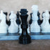 Black and White Marble Handmade Chess Set 12''