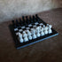 Black and White Marble Handmade Chess Set 12''