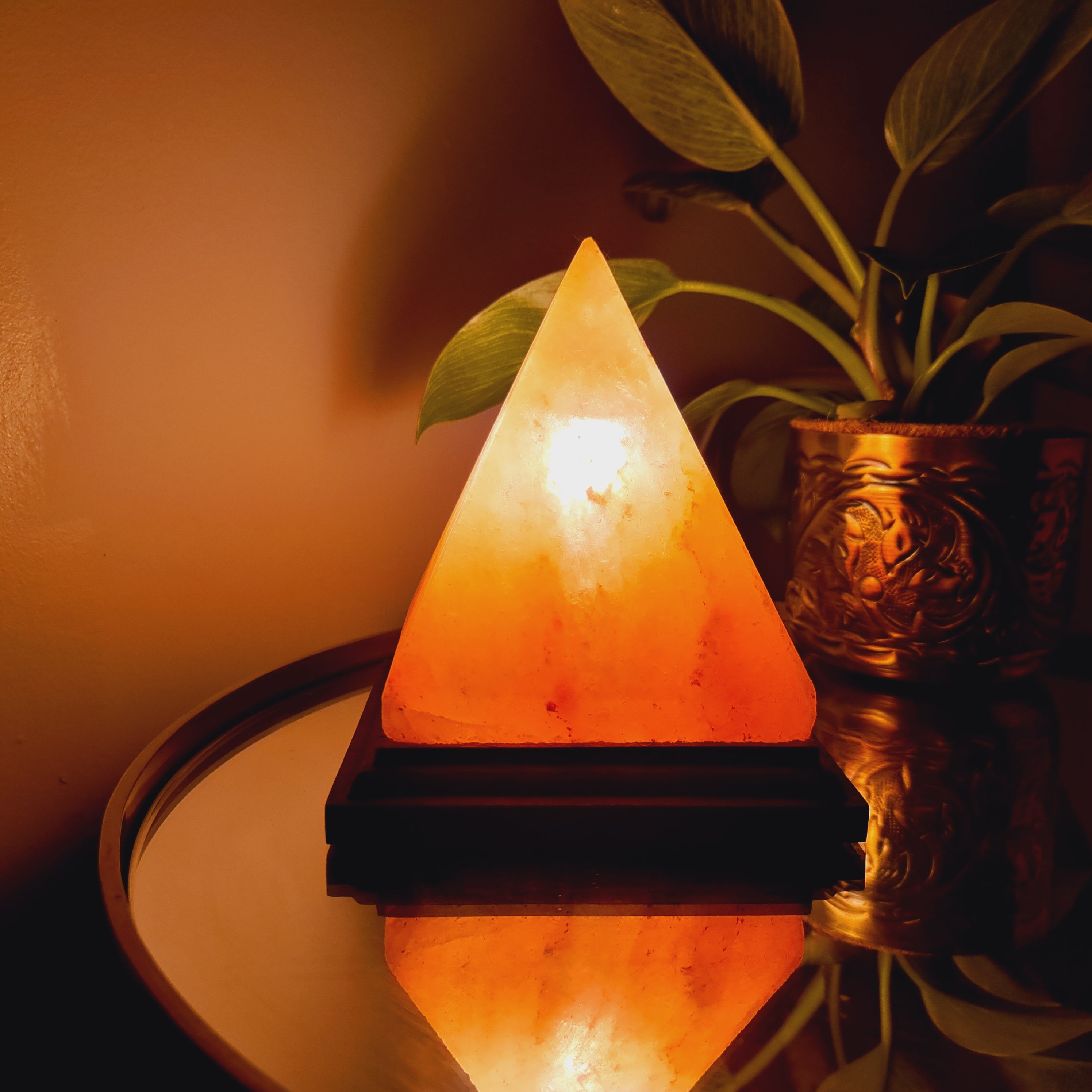 Himalayan Salt Crystal Lamps (Pyramid, Cube, Oval/Egg, Natural Aroma Lamp)