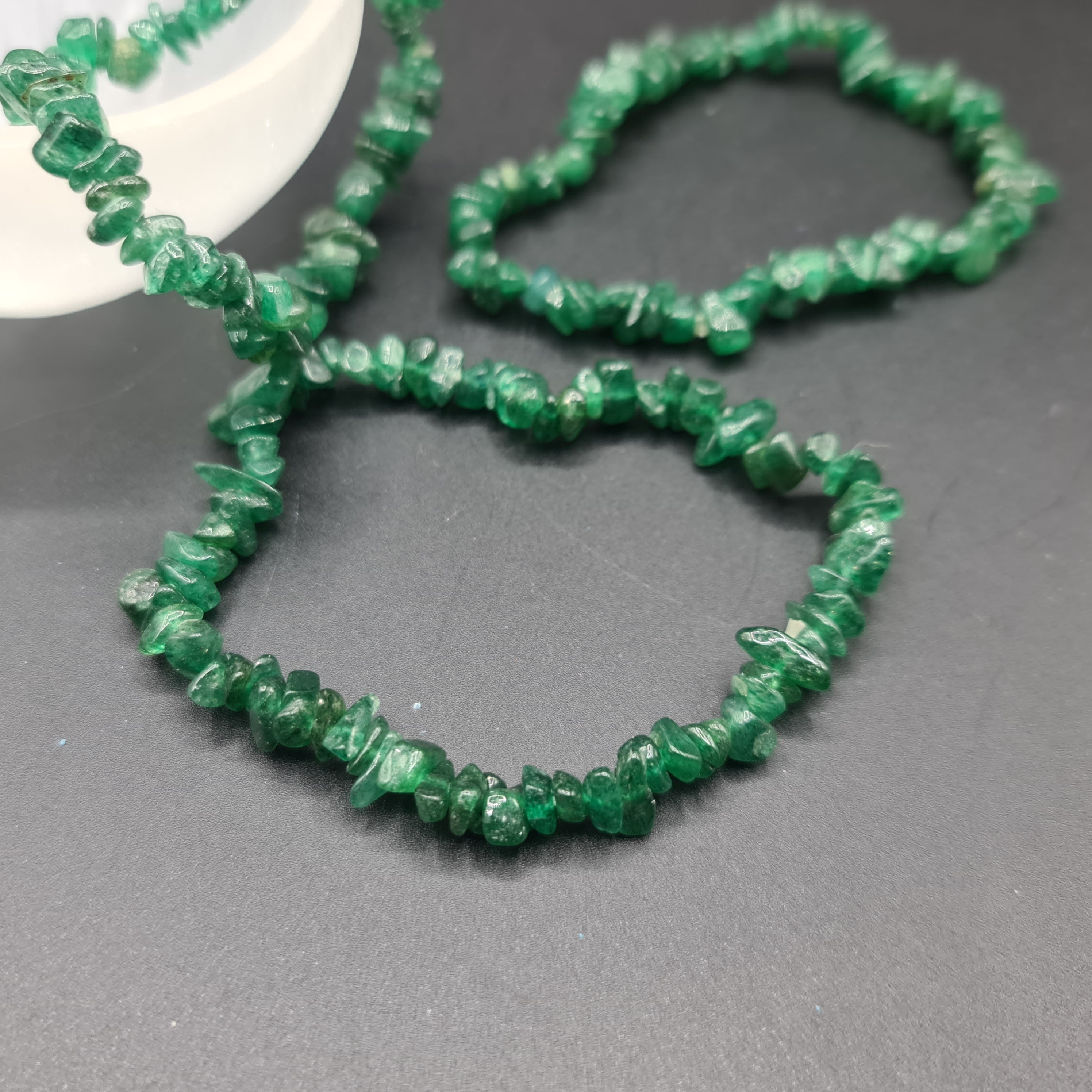 Aventurine Chipstone Bracelet, Stretch Bracelet, Green Aventurine Crystal Bracelet, Gemstone Jewellery