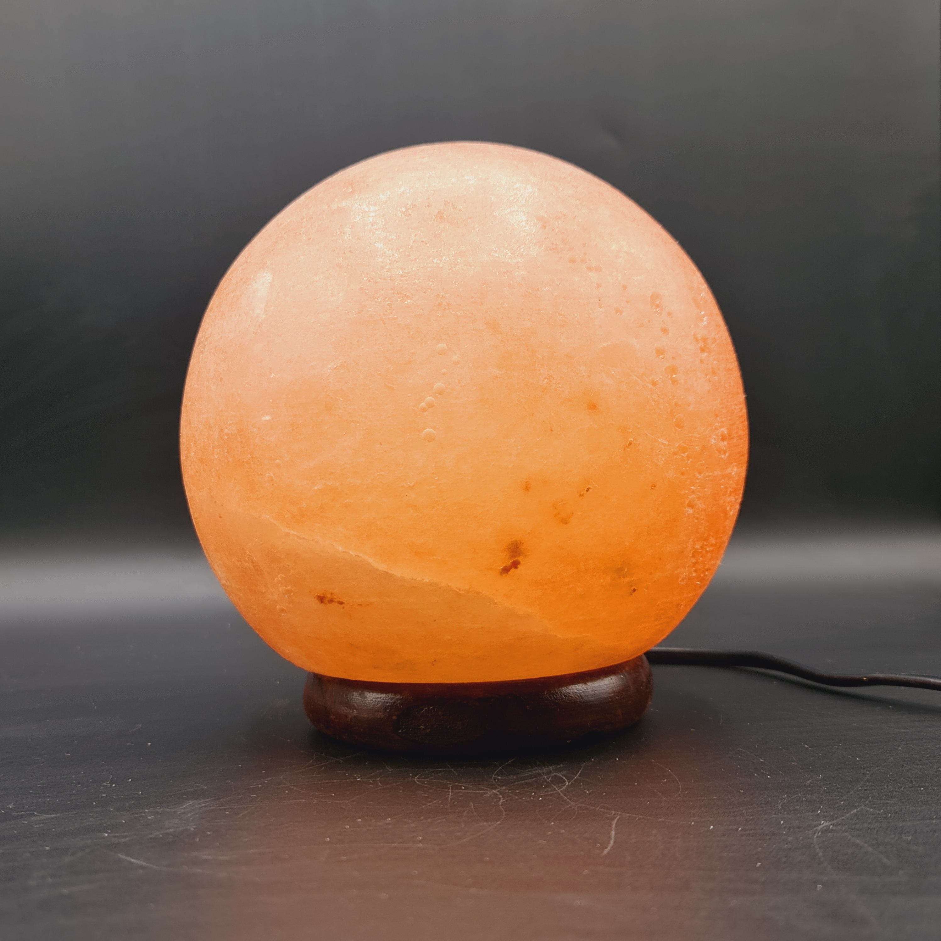 Sphere Himalayan Salt Crystal Ball Lamp