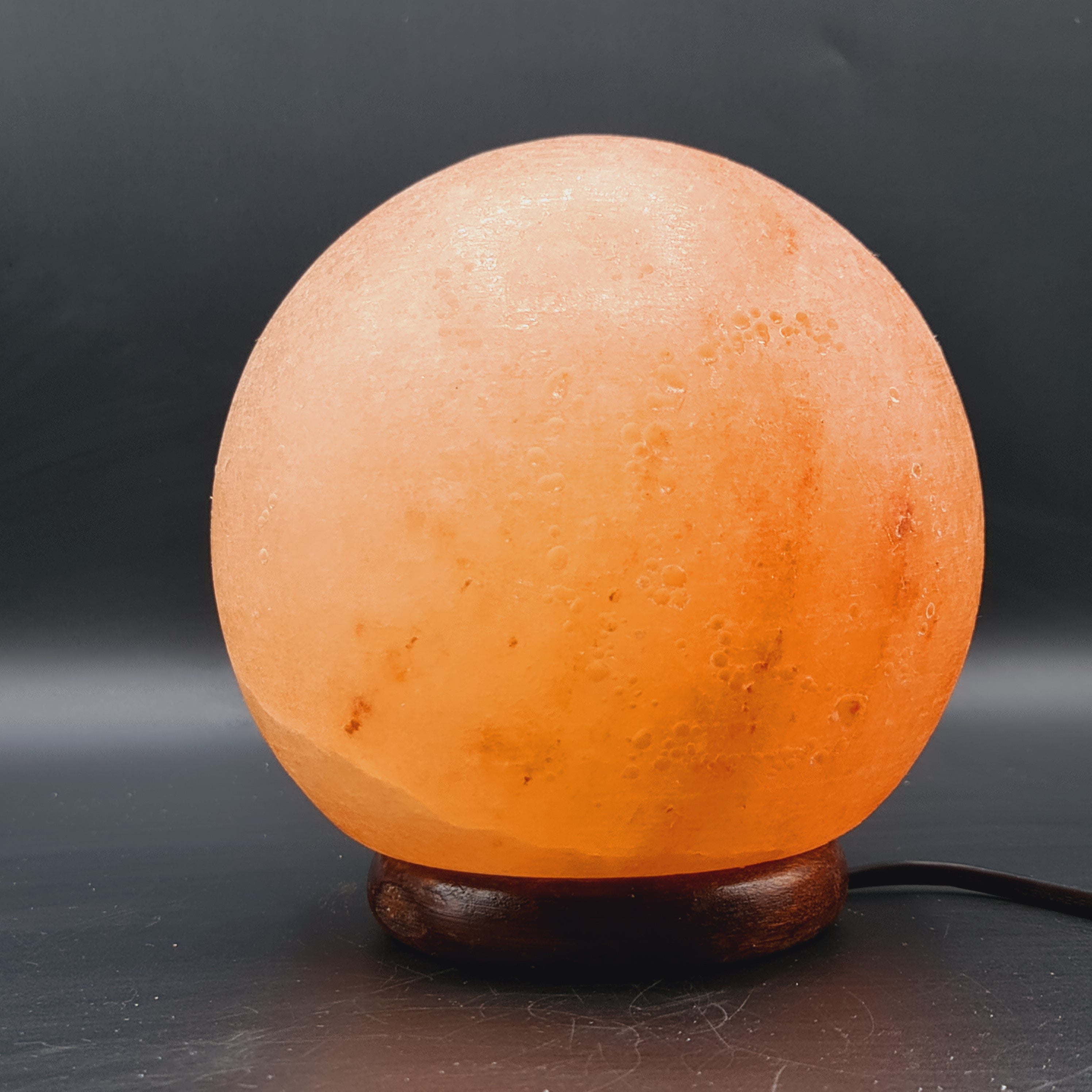 Sphere Himalayan Salt Crystal Ball Lamp