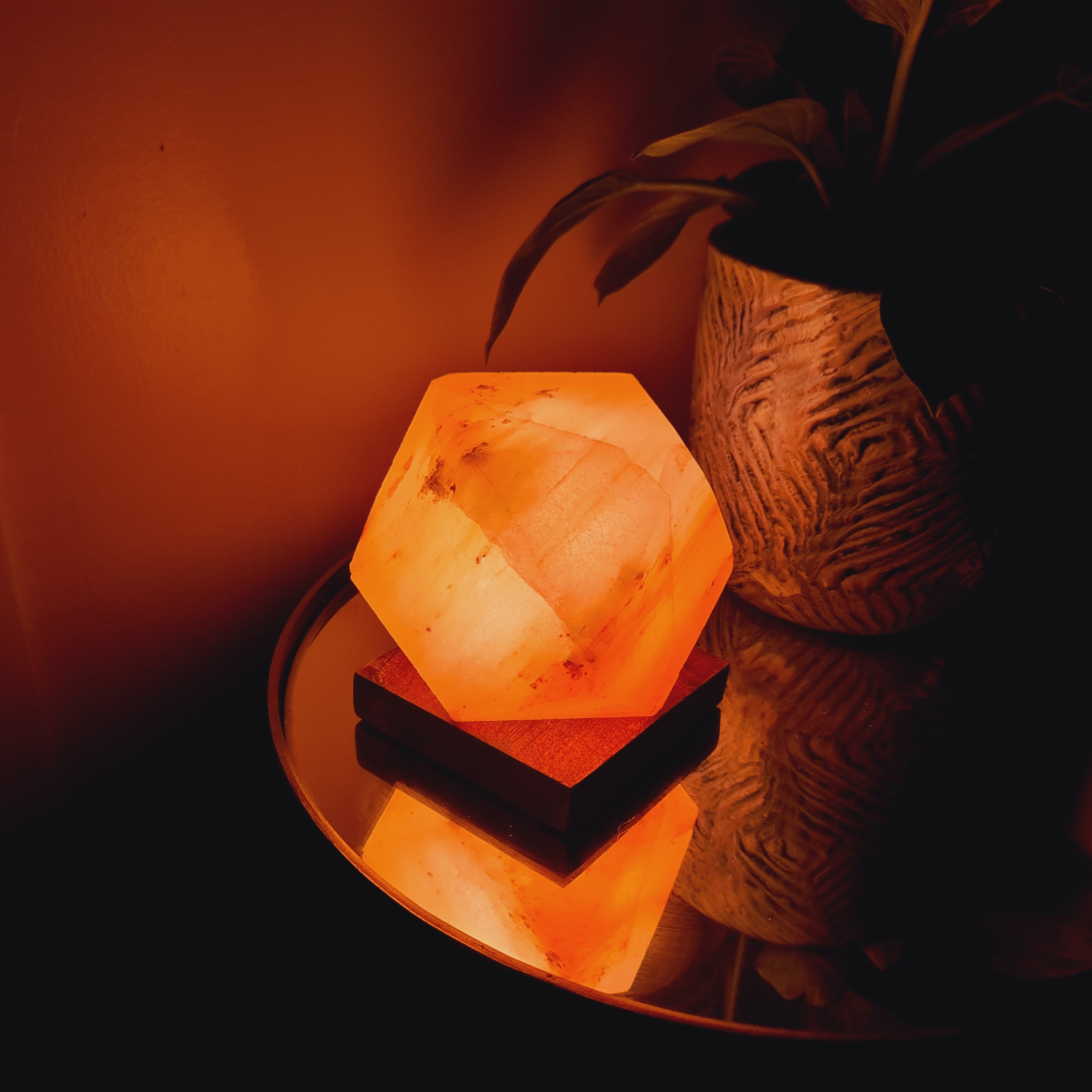 Himalayan Crystal Salt Lamp - Diamond