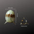 Onyx Marble Egg 3" with vintage brass stand