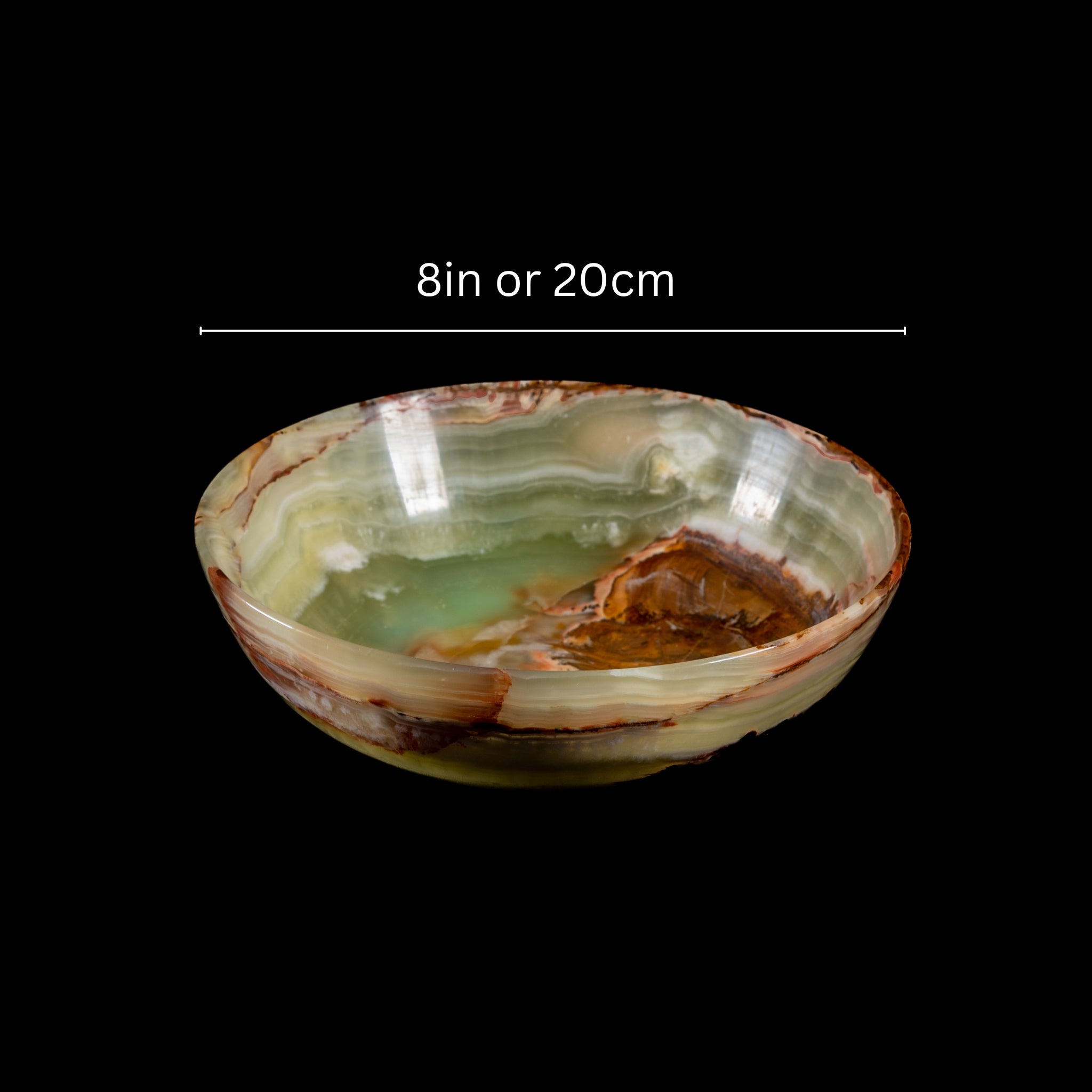 (Set of 6) Onyx Decorative/Fruit Bowl - Multiple Sizes
