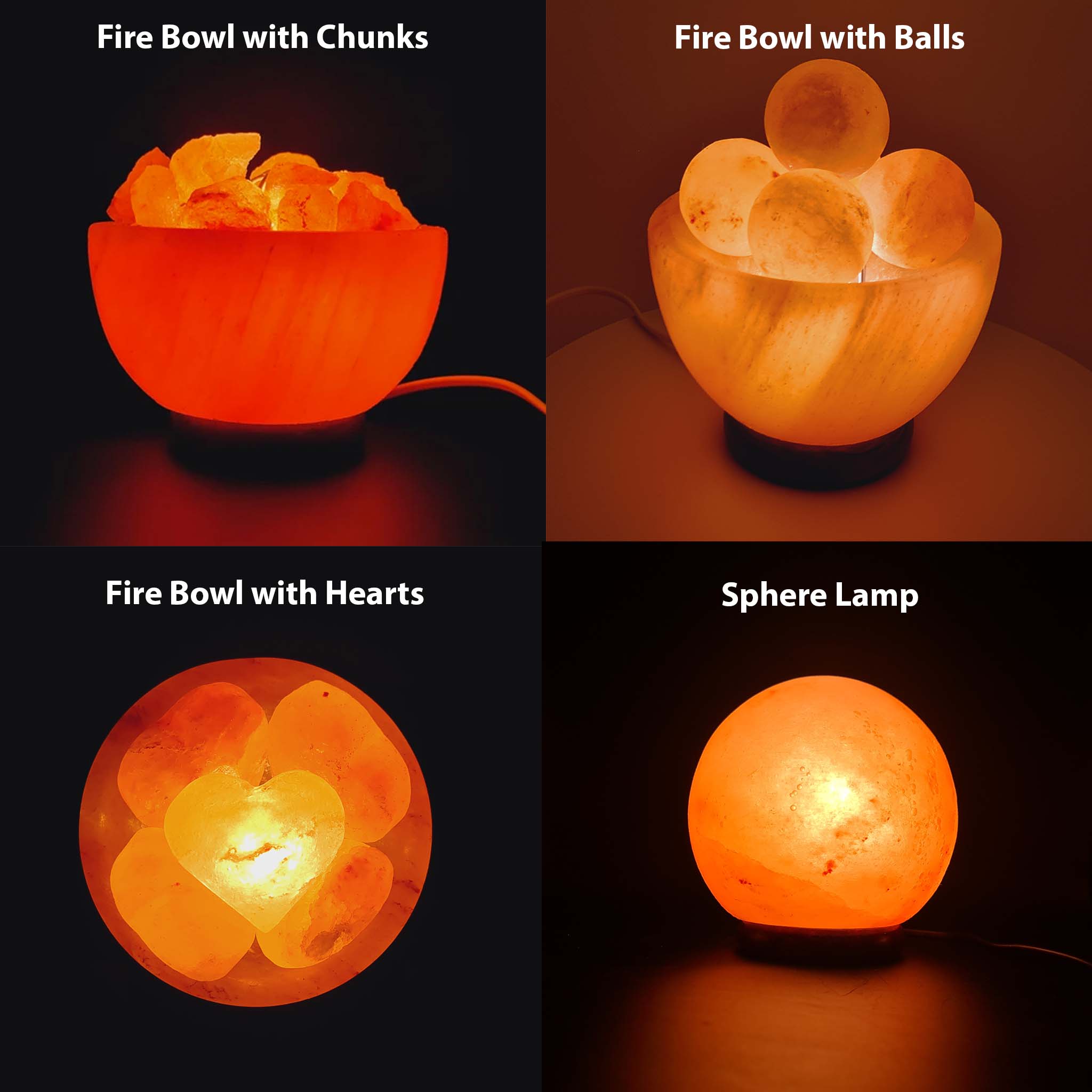 Himalayan Fire Bowls And Sphere Lamp