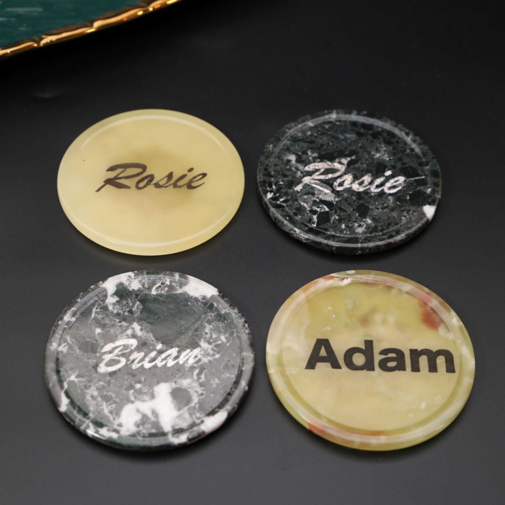 Personalised Marble Coasters - Name/Company Name