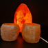 2 - 3Kg Natural Himalayan Crystal Salt Lamp With 2x Salt Tea Light Holders
