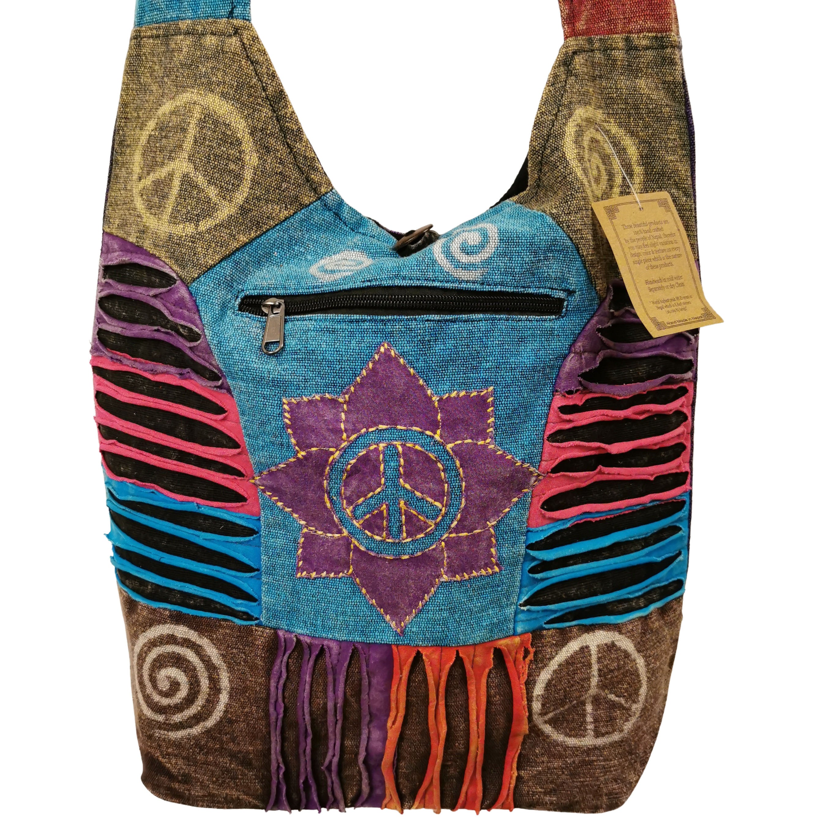 Hippy Crossbody Handmade Bag - D4
