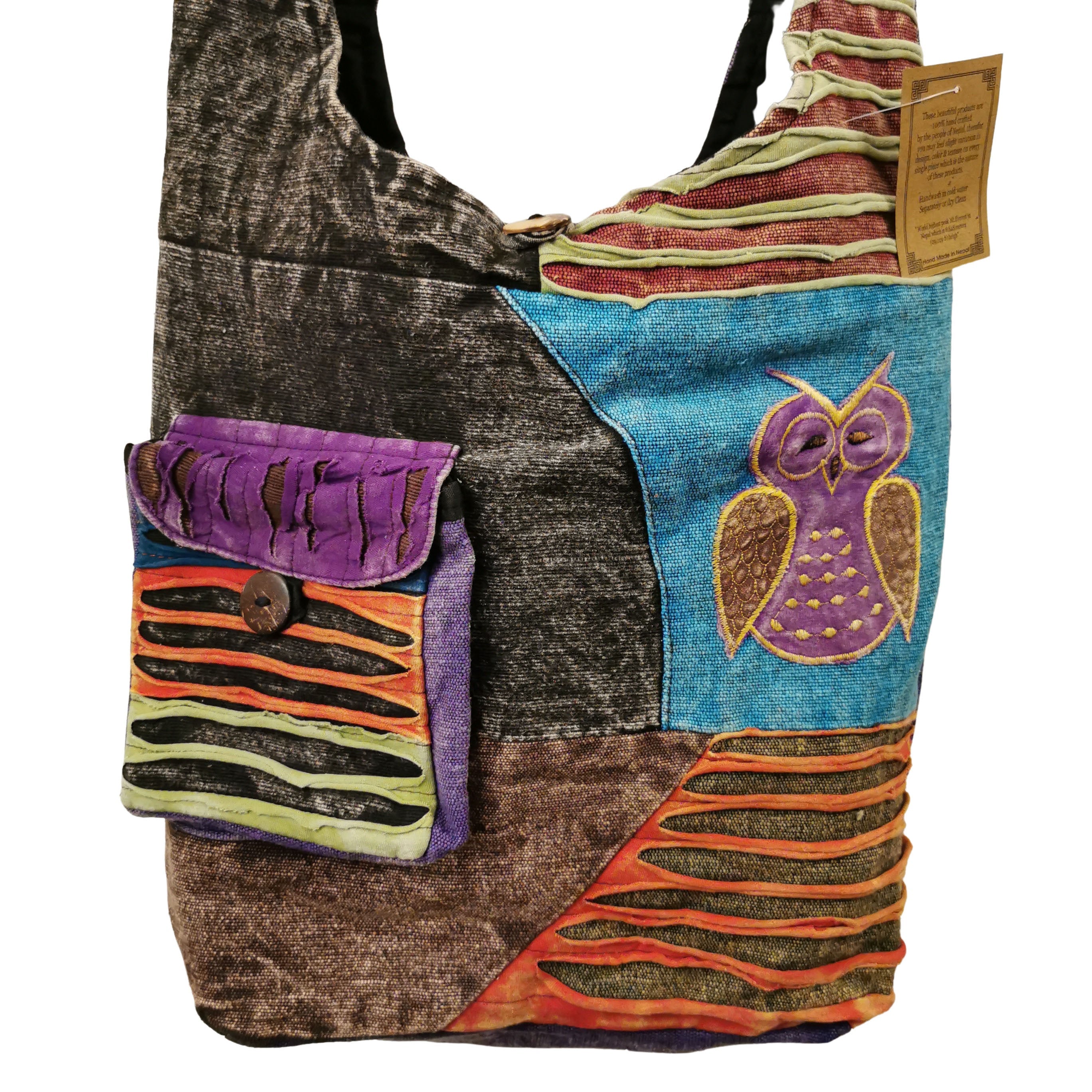Hippy Crossbody Handmade Bag- D5