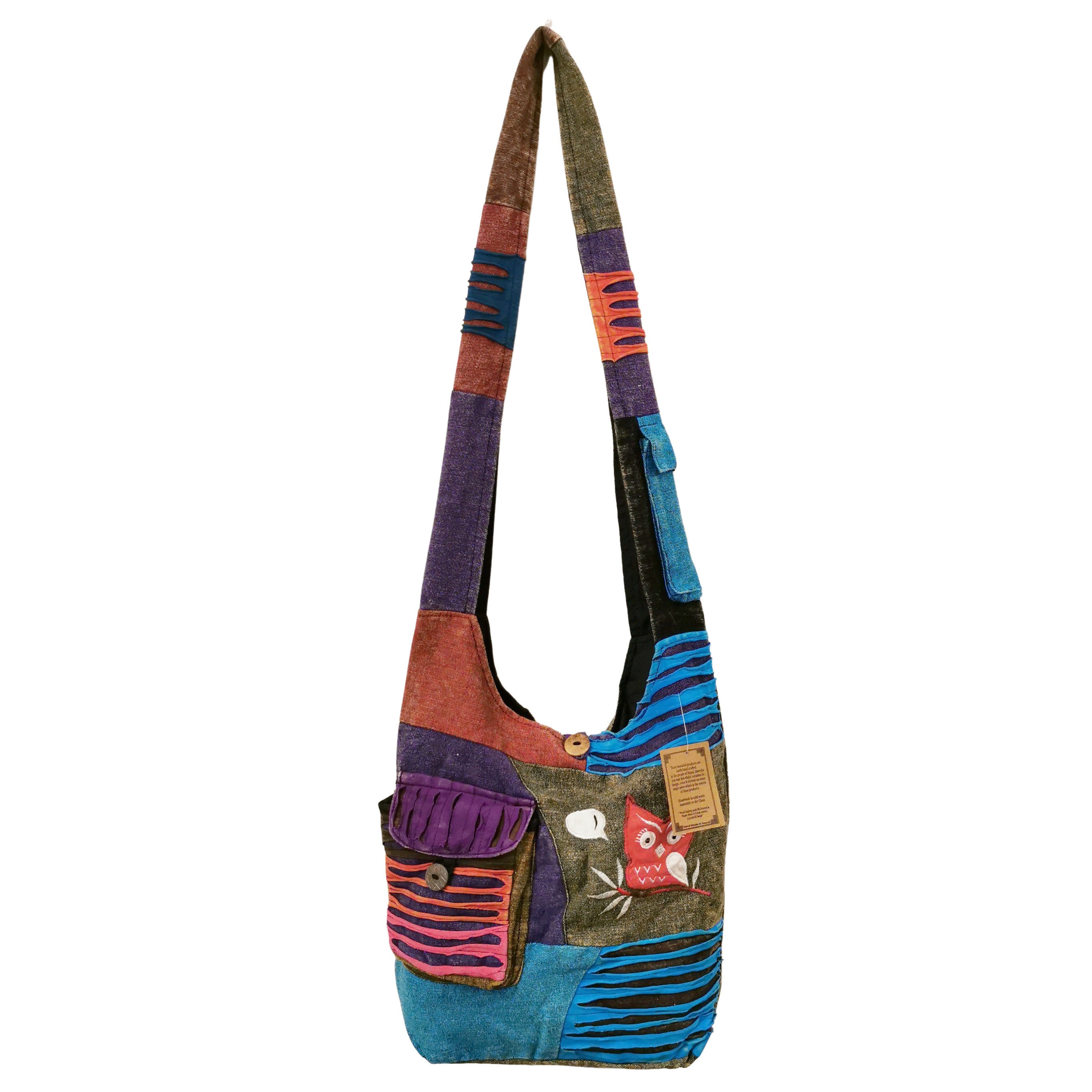 Hippy Crossbody Handmade Bag - D2
