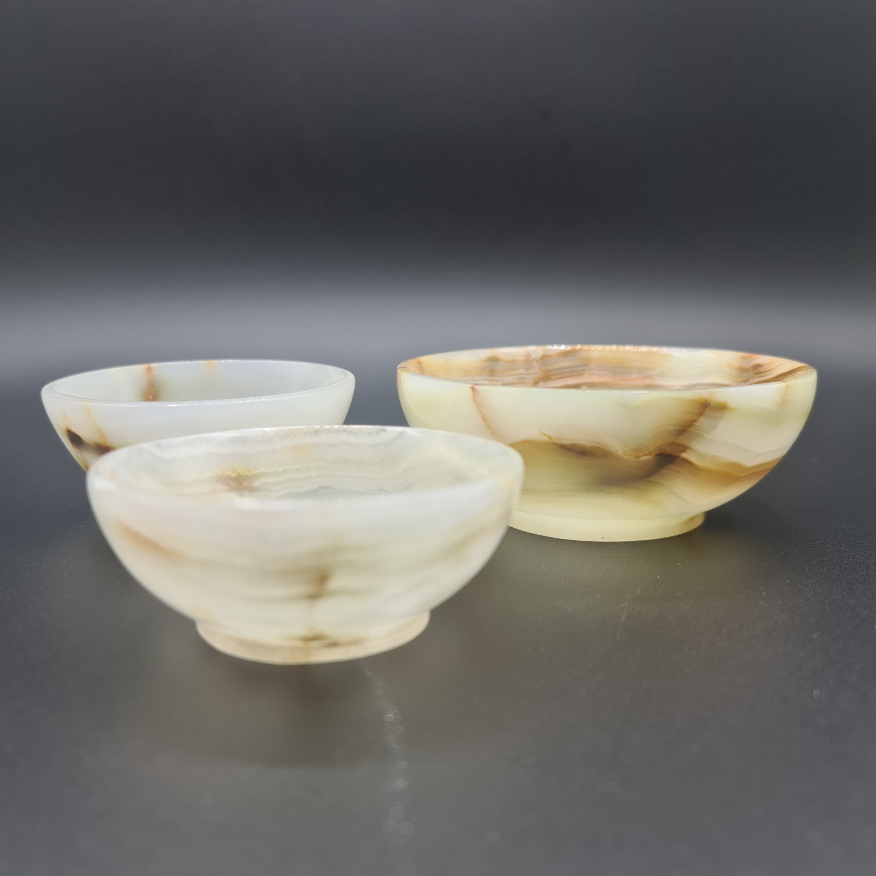 Onyx Crystal Bowl 3" and 4"