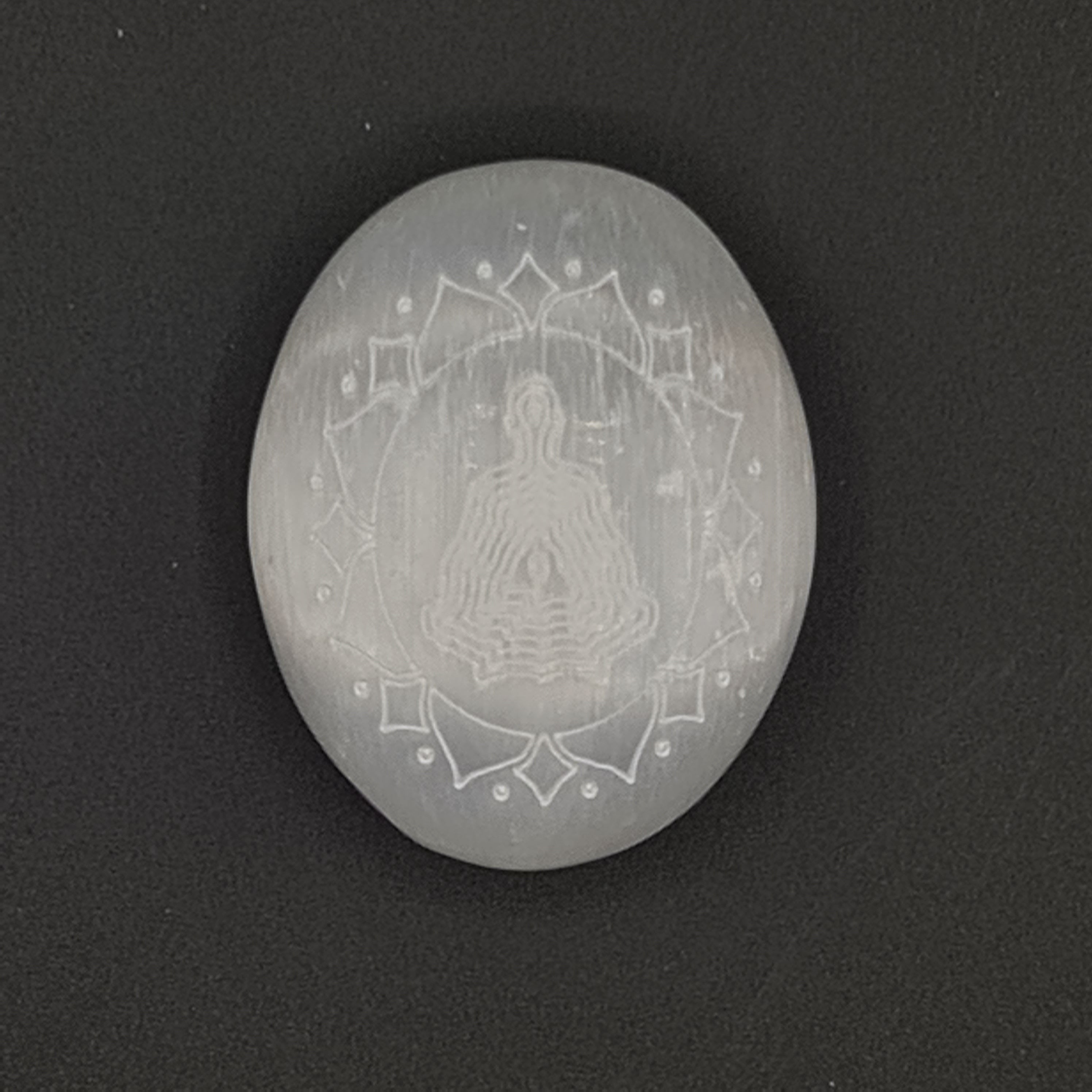 Selenite engraved plate - Sacred space