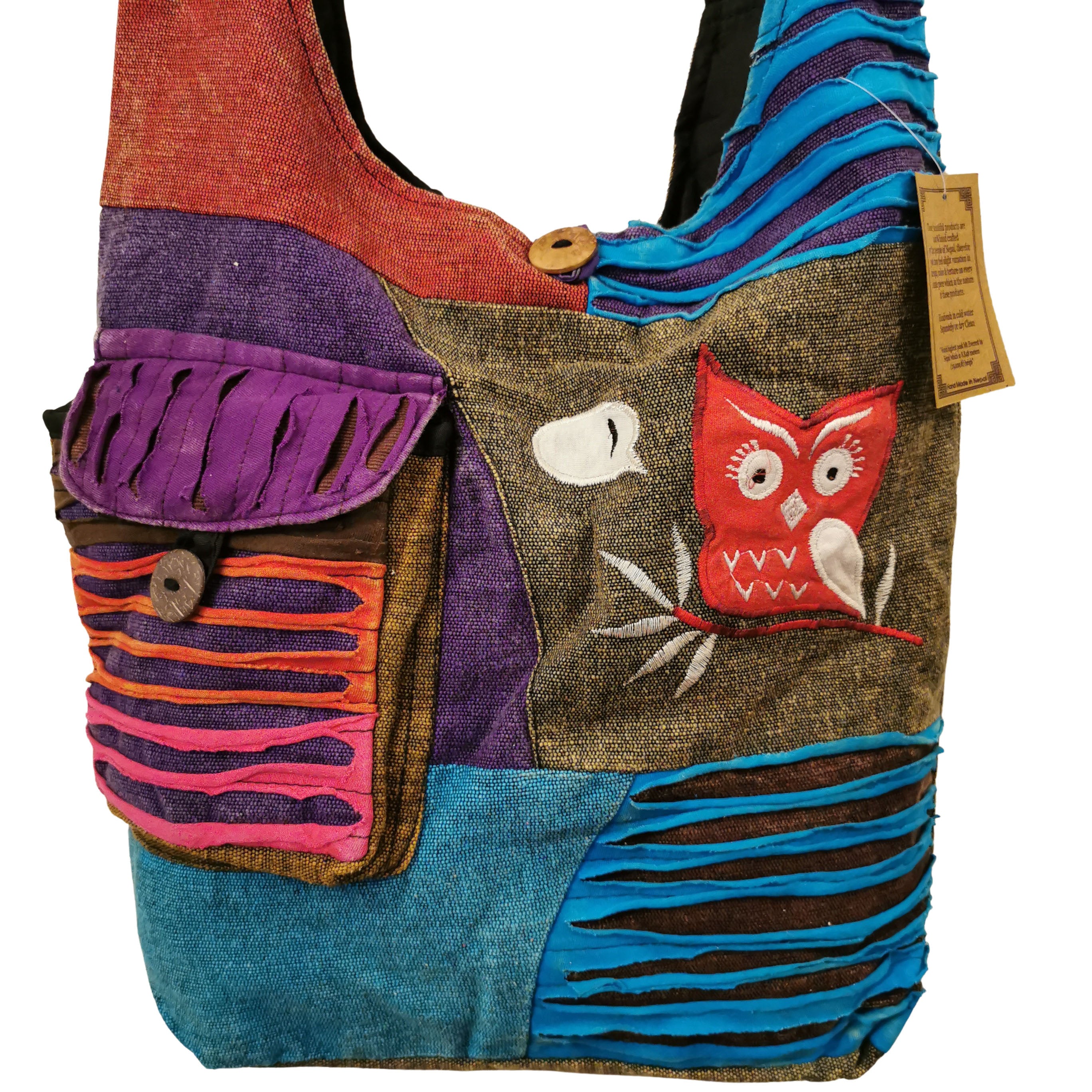 Hippy Crossbody Handmade Bag - D2