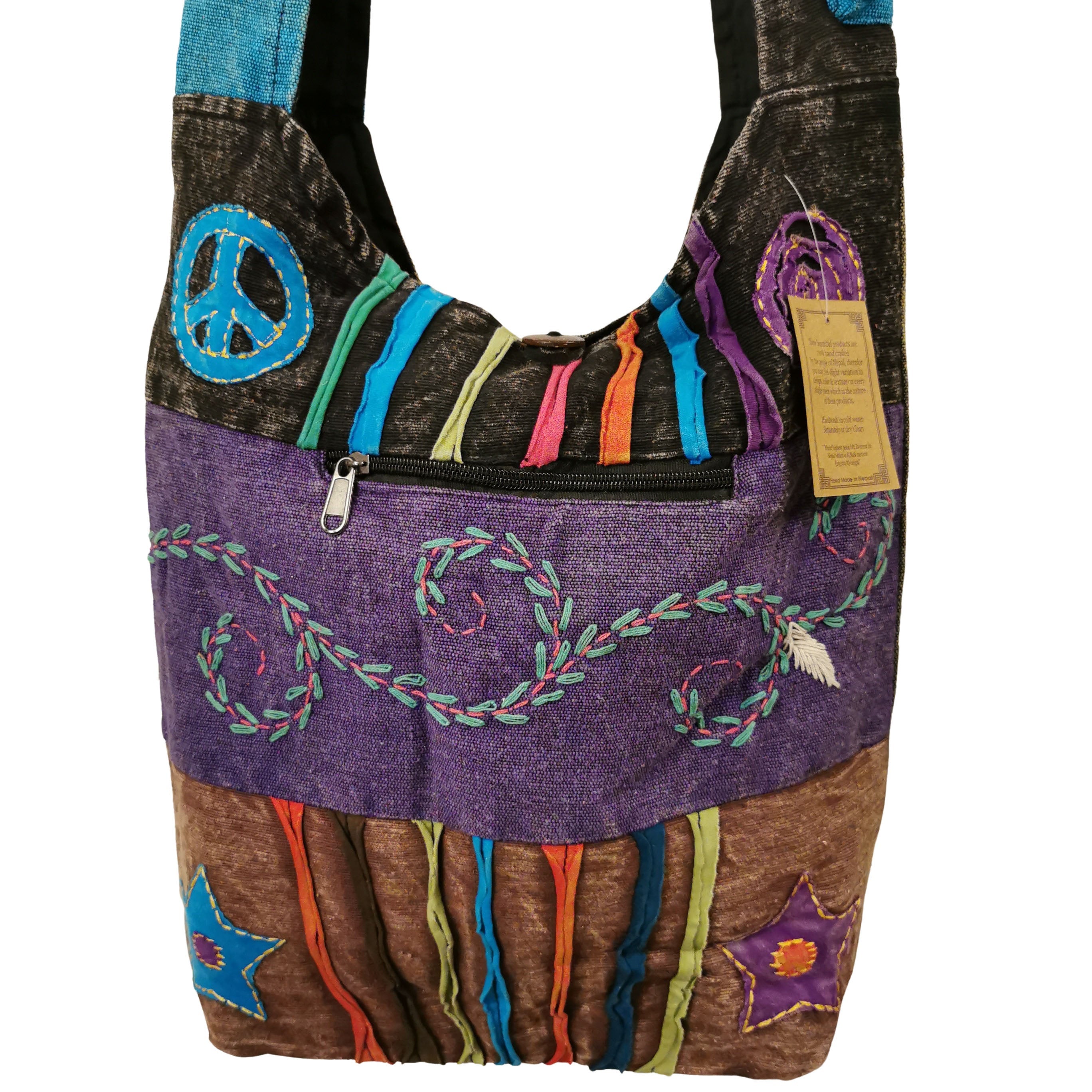Hippy Crossbody Handmade Bag - D6