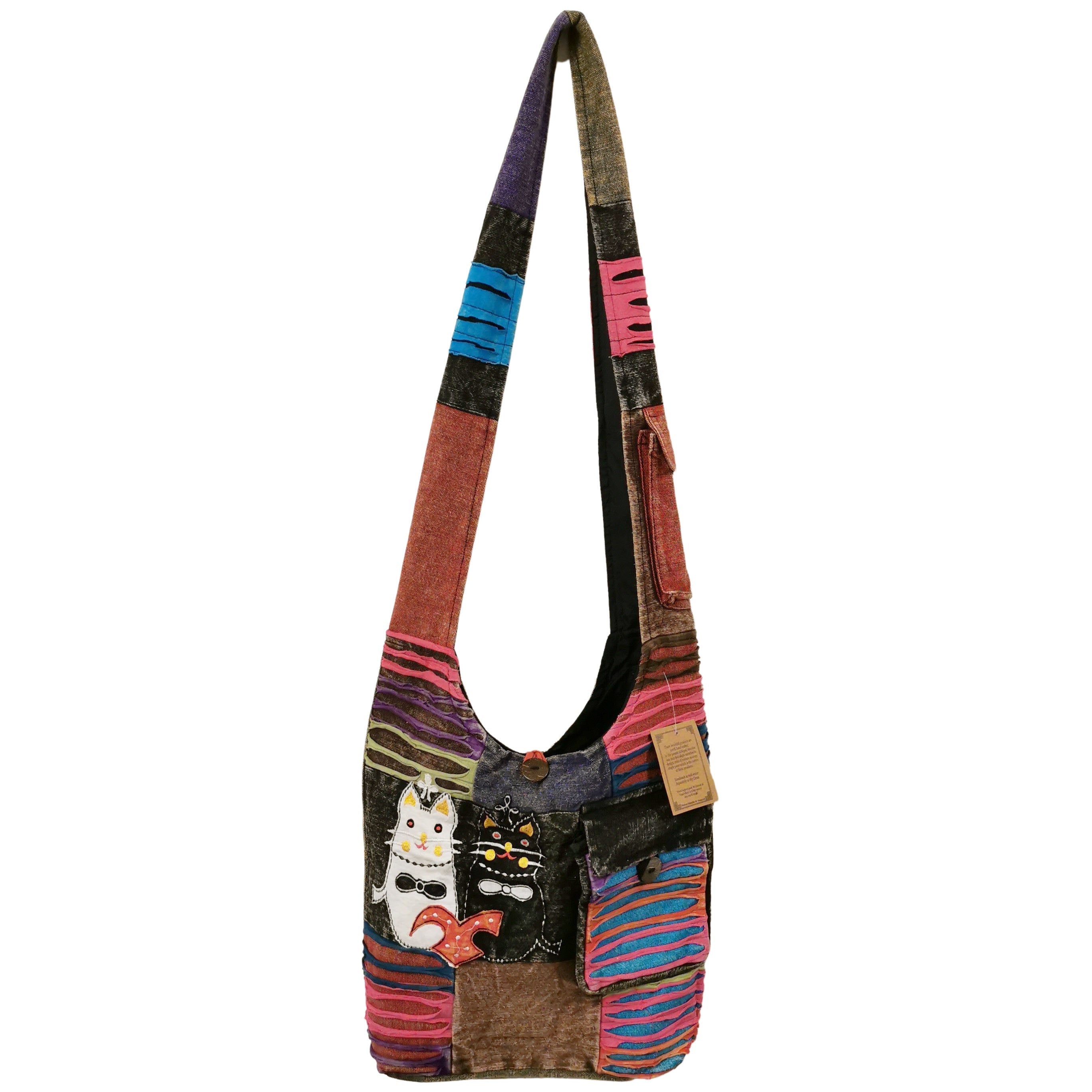 Hippy Crossbody Handmade Bag - D9