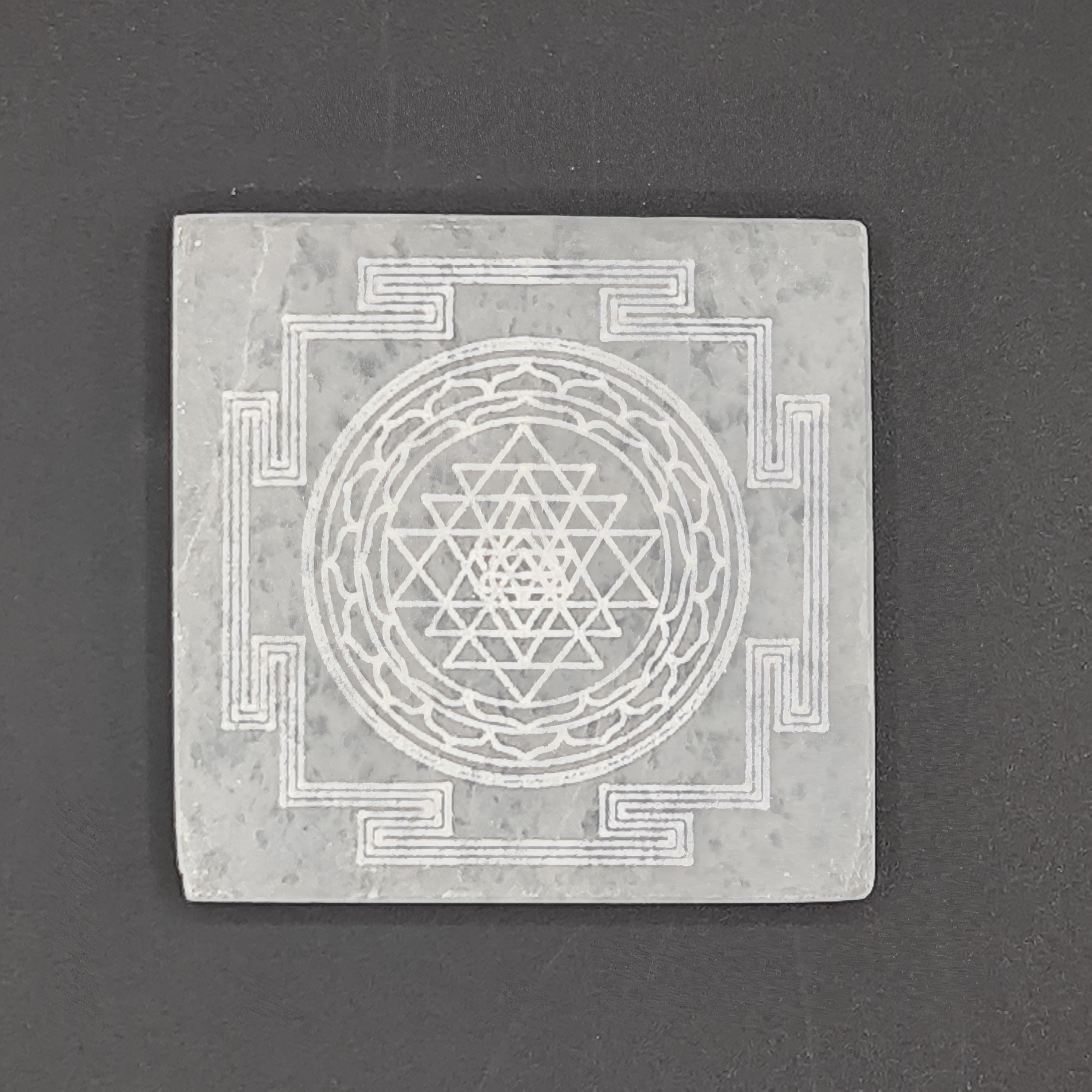 Selenite Charging Plate - Mandala Altar